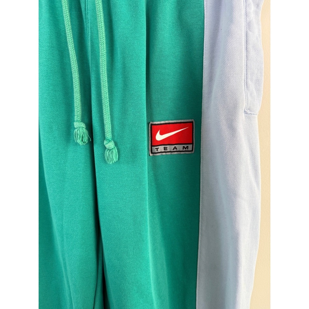 Nike Team Colorblock Sweatpants Neptune Green Joggers Women's Small Team Logo - Picture 3 of 5